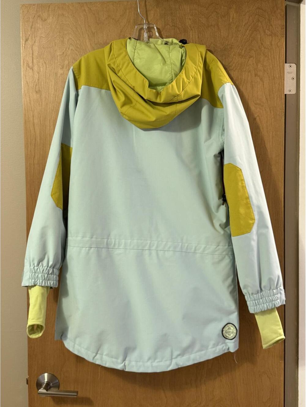 Airblaster Glacier Collection Trenchover Snowboard Jacket Mint Yellow Medium - Picture 2 of 9